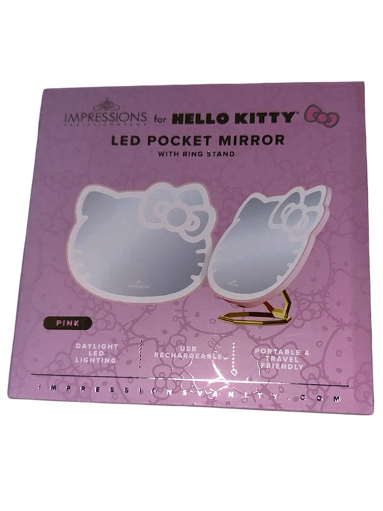 Sanrio Accessories - Sanrio Hello Kitty LED Pocket Mirror - Pink